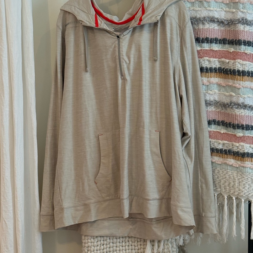 Greg Norman Collection Quarter Zip with Hood.